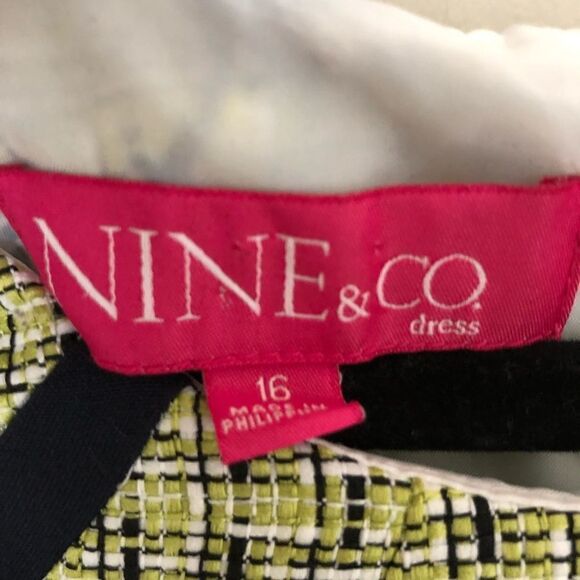 Nine & Co Plus Size Sleeveless Tweed Sheath Dress Size 16 - Picture 3 of 10